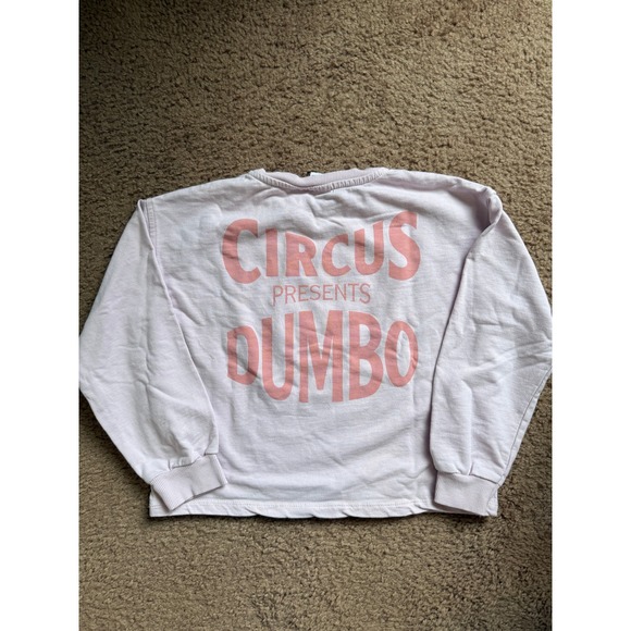 Zara Sweatshirt Kids Size 8 Pink Dumbo The Flying Elephant  Pullover Disney - Picture 5 of 5